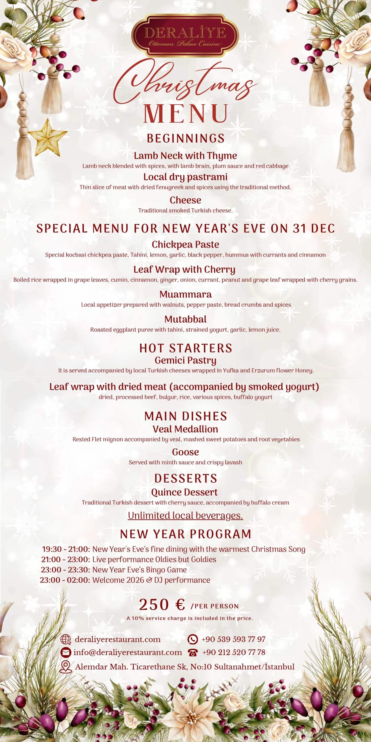 new year menu 2026